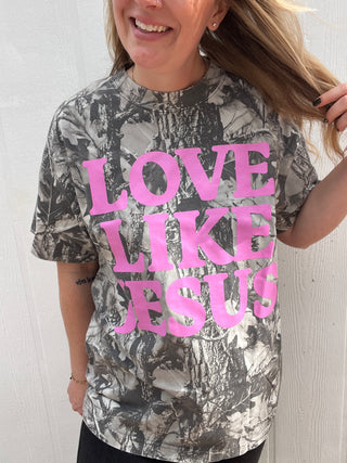 Love Like Jesus Camo Tee