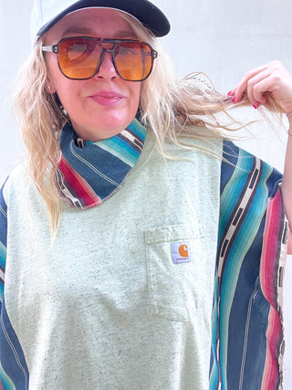 Maverick Carhartt Reworked Poncho Top