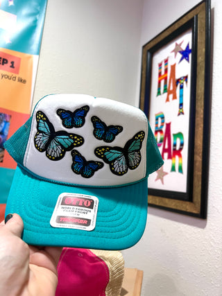 Flutter Bye Trucker Hat [Turquoise]
