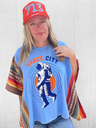 Space City Sol Serape Poncho