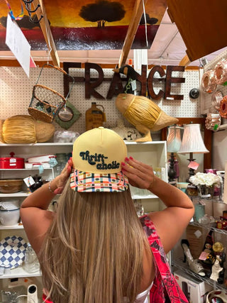 Thrift-aholic Embroidered Trucker Hat