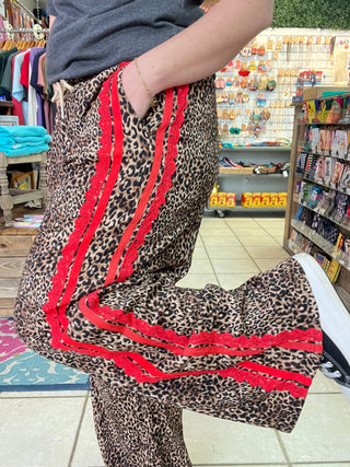 Wild & Laced Trouser Pants [Red]