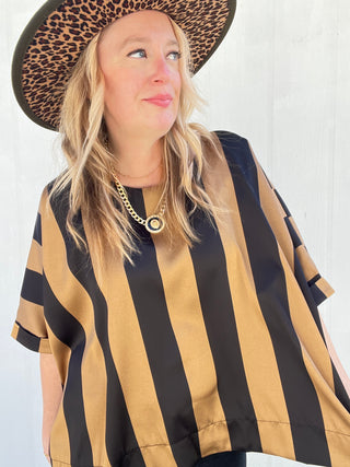 Striped Luxe Top
