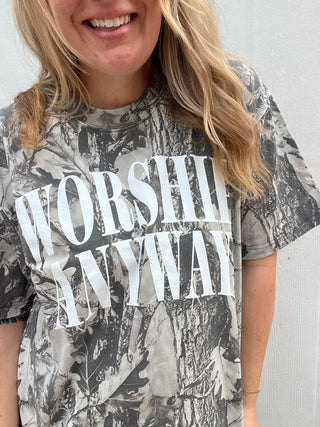 Worship Anyway Camo Tee