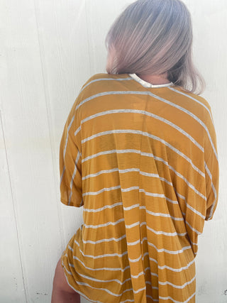 Honey Striped Kimono