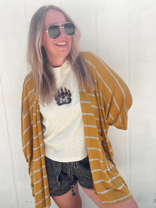 Honey Striped Kimono