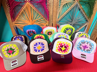 *True Treasure* Granny Square Foam Trucker Hat