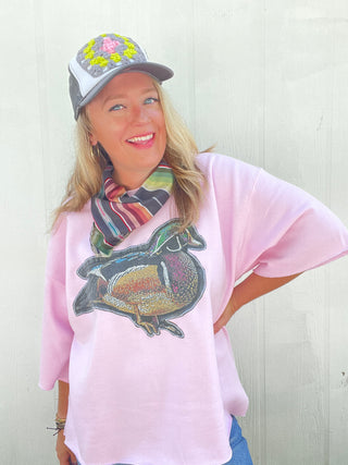 *True Treasure* Duck Cropped Pullover