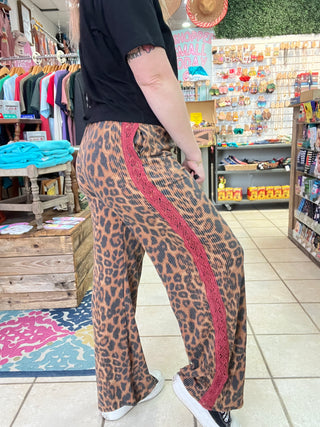 Untamed Lace Leopard Pants