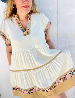 Morning Mist Linen Dress