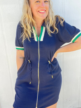 Navy Luxe Muse Dress