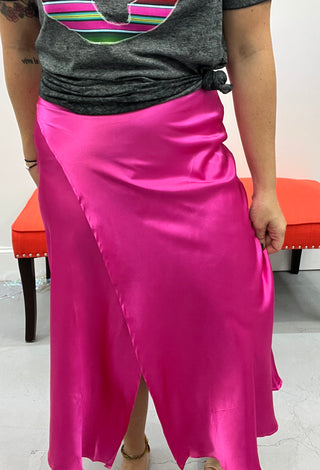 Last Call Everything is Perfect Midi Skirt [Pink]