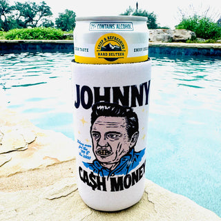 Johnny Cash Money Skinny Can Holder