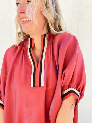 Shimmer Rose Luxe Top