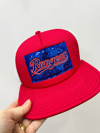 Sequin Arlington Baseball Trucker Hat