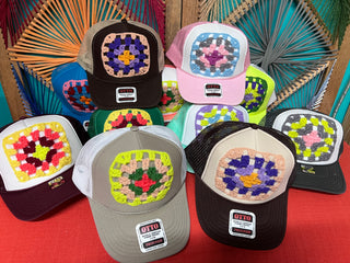 *True Treasure* Granny Square Foam Trucker Hat