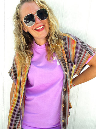 Fall For You Rainbow Cardi Top