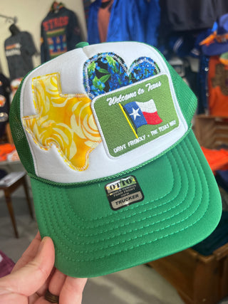 Welcome to Texas Layered Trucker Hat [Green]