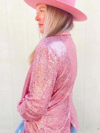 Pink Pony Club Sequin Blazer