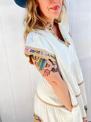 Morning Mist Linen Dress