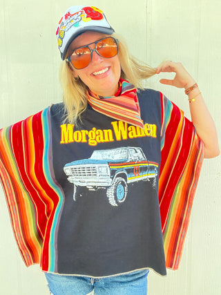 Wallen Salsa Serape Remix Poncho