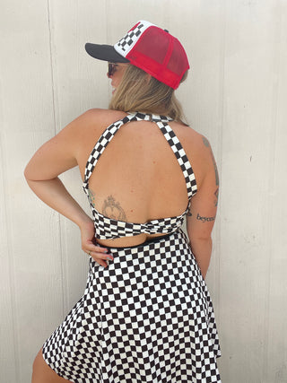 Checkmate Chic Active Dress