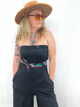 Own the Night Strapless Jumpsuit