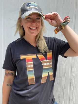 Sol Serape State Vneck Tee