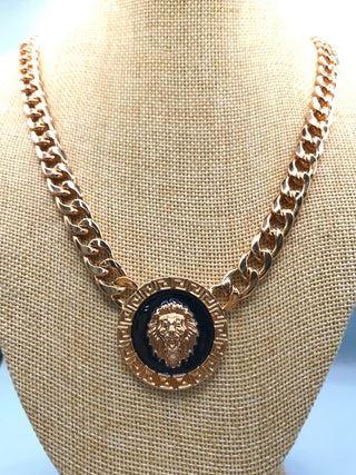 Lion Chain Gang Necklace