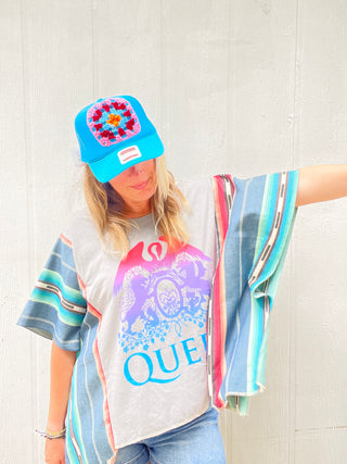 Queen Maverick Serape Remix Poncho