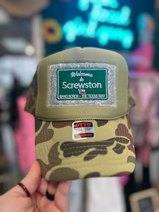 Screwston Layered Trucker Hat