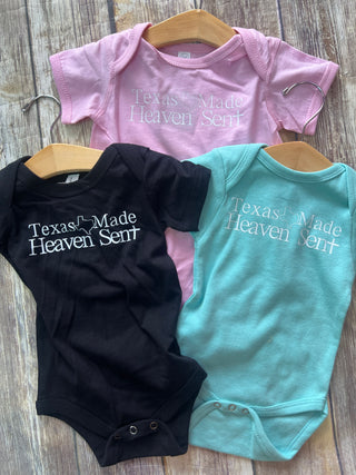Texas Made Heaven Sent Onesie
