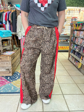 Wild & Laced Trouser Pants [Red]