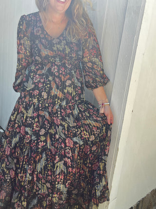Fall in Bloom Maxi Dress