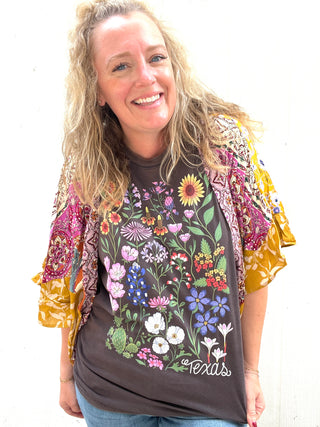 Golden Gypsy Floral Kimono