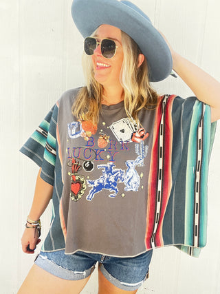 Born Lucky Maverick Serape Poncho