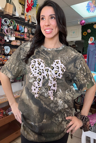 Wild Leopard Real Tree Camo Tee