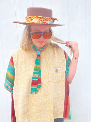 Lago Carhartt Reworked Poncho Top [Mustard]