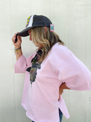 *True Treasure* Duck Cropped Pullover
