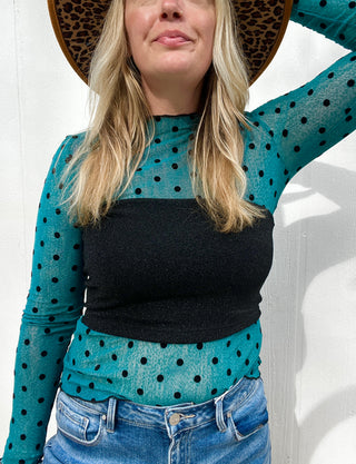 Flirtin’ with Dots Mesh Top