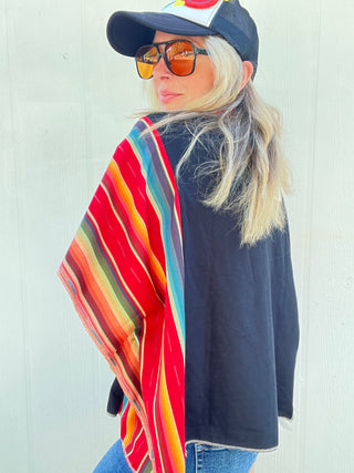 Wallen Salsa Serape Remix Poncho