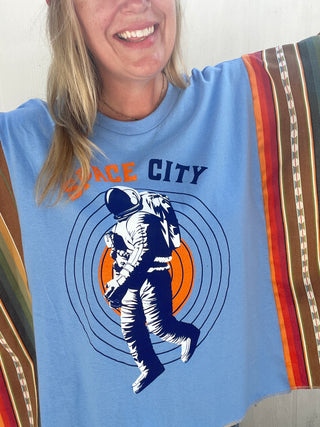 Space City Sol Serape Poncho