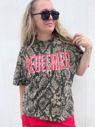 Redeemed Snakeskin Statement Tee