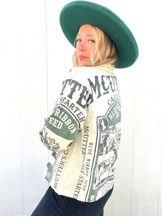 Feed Bag Cardigan [Cow]