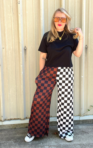 Chic Clash Split Pants