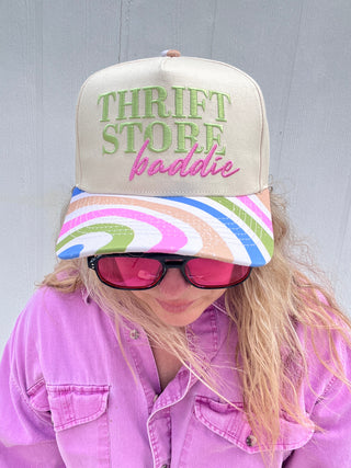 Thrift Store Baddie Embroidered Trucker Hat