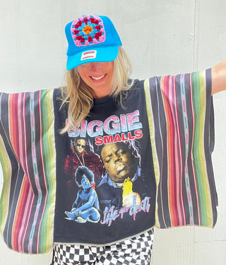 Biggie Noche Serape Remix Poncho
