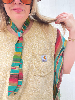 Lago Carhartt Reworked Poncho Top [Mustard]