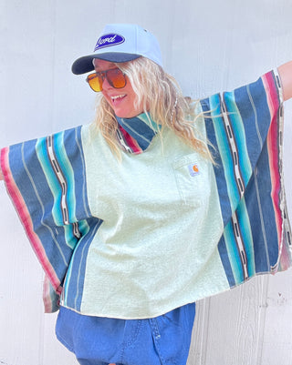 Maverick Carhartt Reworked Poncho Top
