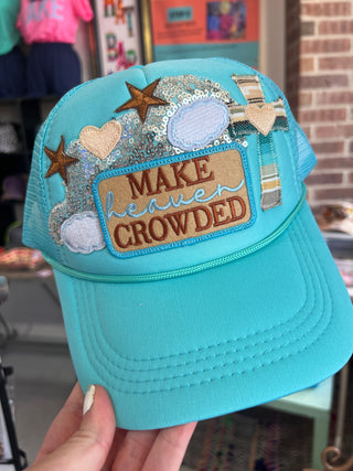 Make Heaven Crowded Layered Trucker Hat